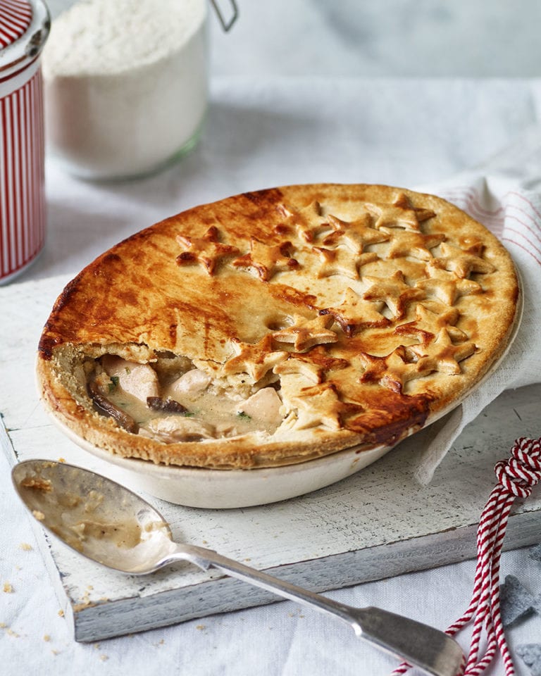 Creamy Chicken Mushroom And Dijon Pie Recipe Delicious Magazine