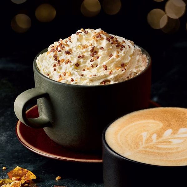 M&S praline and cream latte