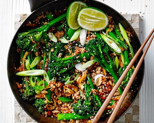 Speedy chilli turkey stir-fry