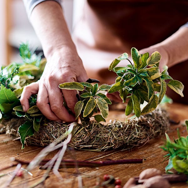 step-by-step to the best wreath