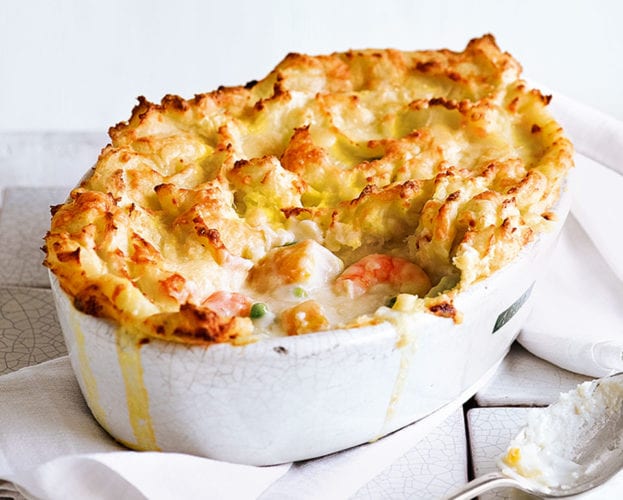 Smoked haddock and mackerel fish pie