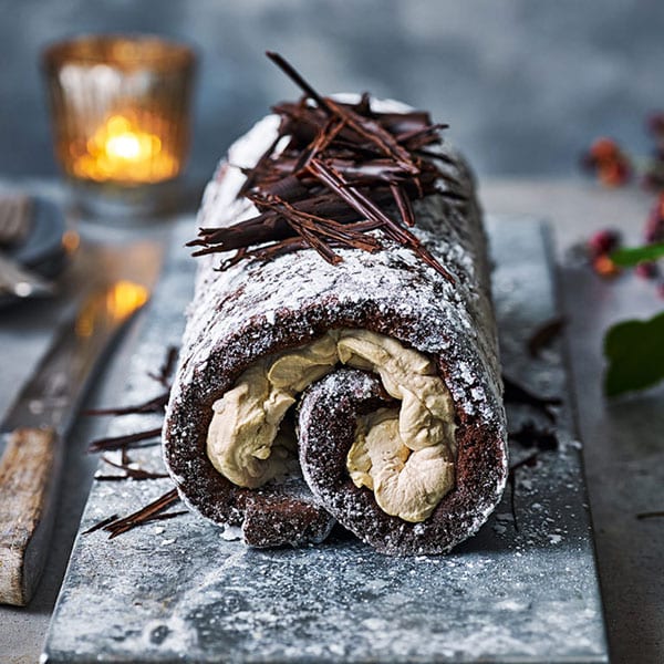 White russian roulade