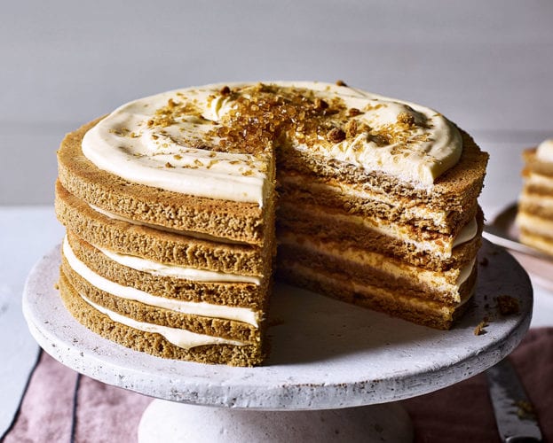 Russian honey biscuit cake