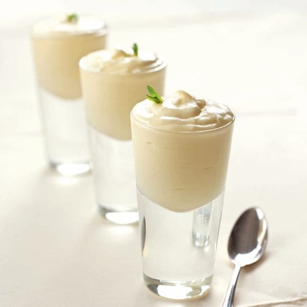 white chocolate mousse