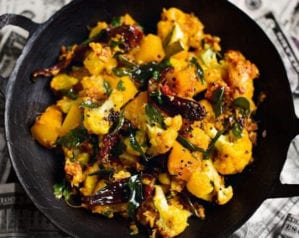 Cauliflower, swede and turnip curry