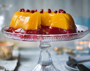 Clementine, pomegranate and cranberry jelly