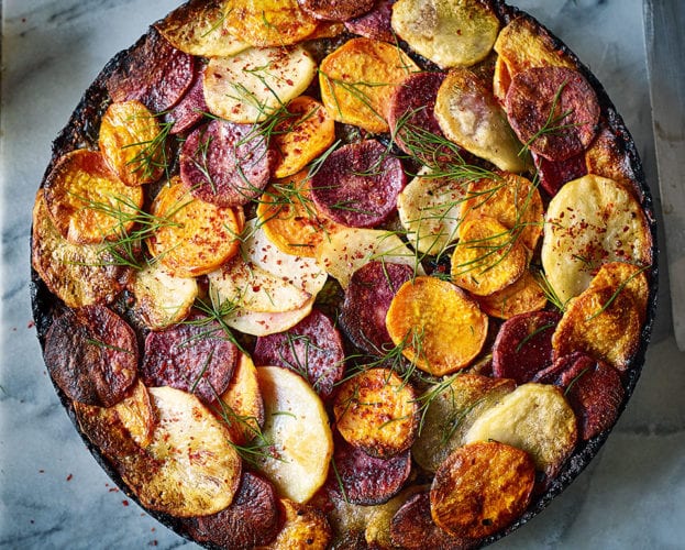nut roast with potato topping