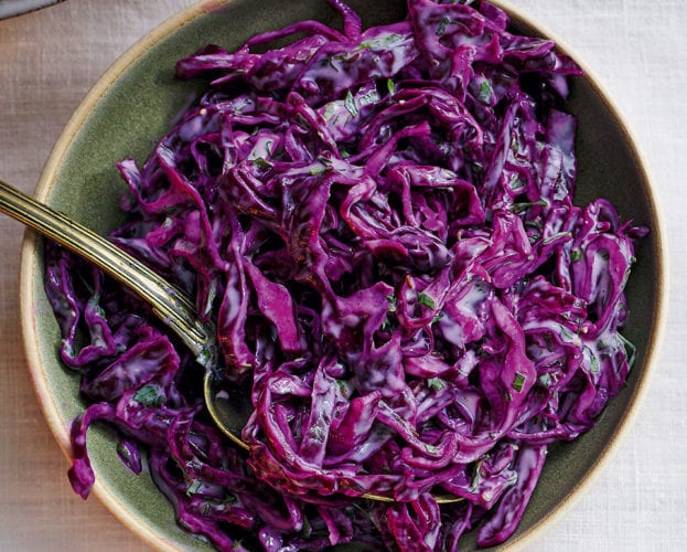 Boxing Day red cabbage slaw