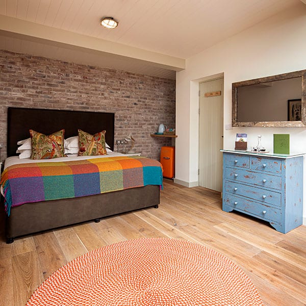 The bedroom - inside the 'potting shed'