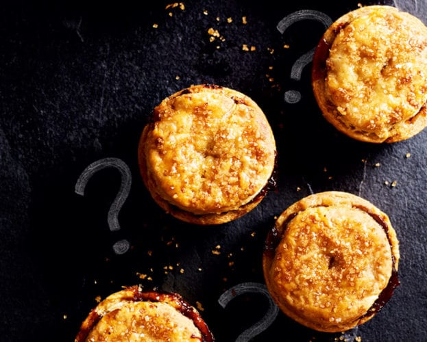 Demerara rough puff pastry mince pies