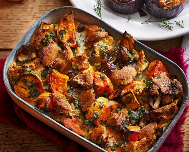 Sweet potato, ciabatta and chestnut stuffing