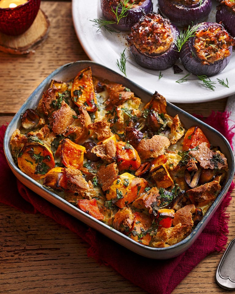 Sweet potato, ciabatta and chestnut stuffing