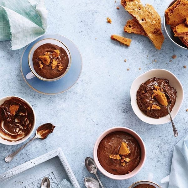 Crunchie honeycomb chocolate mousse