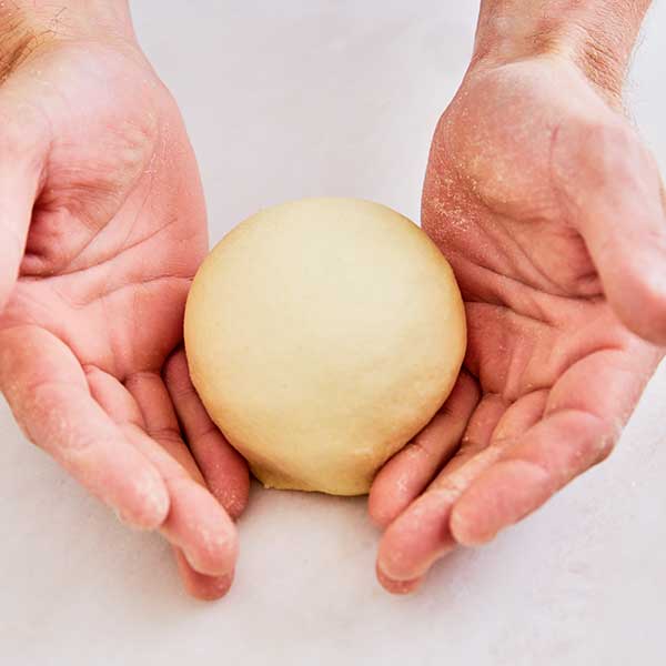 rolling the pasta dough