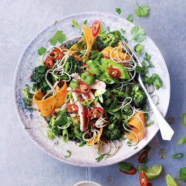 Thai-style tuna and broccoli salad