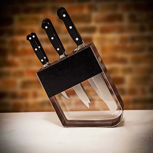 Stylish knife block set, worth £460