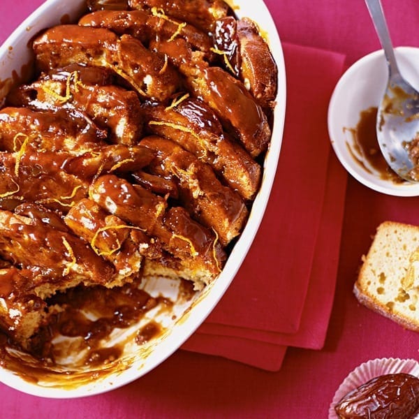 Orange and date sticky toffee pudding