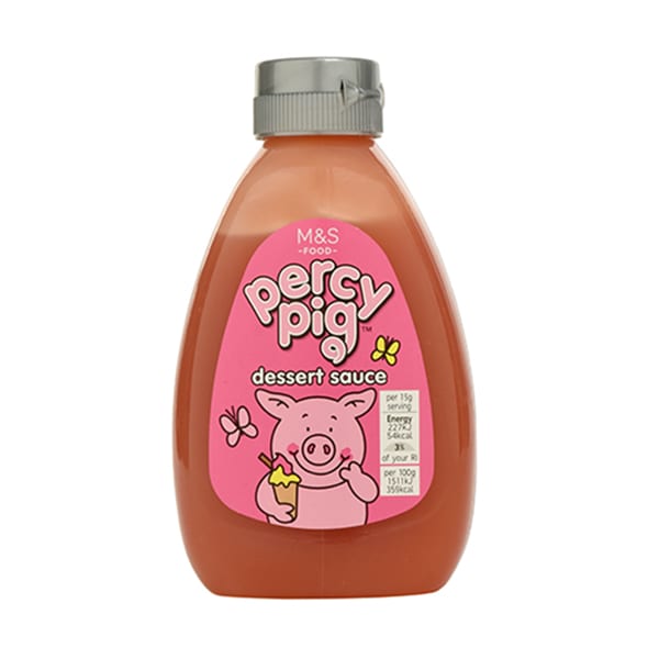 Percy Pig dessert sauce