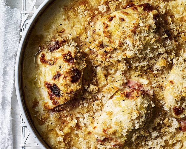 Chicken cordon bleu bake