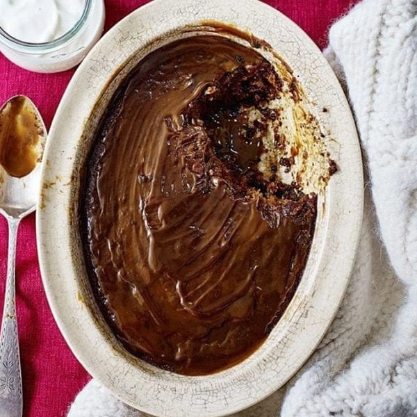 Healthier sticky toffee pudding