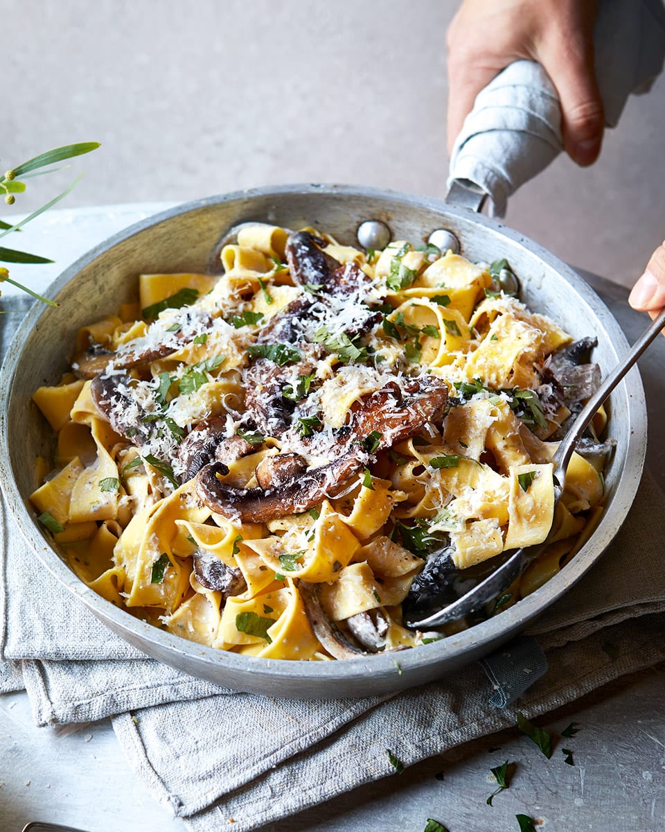 10-minute mushroom pappardelle - delicious. magazine