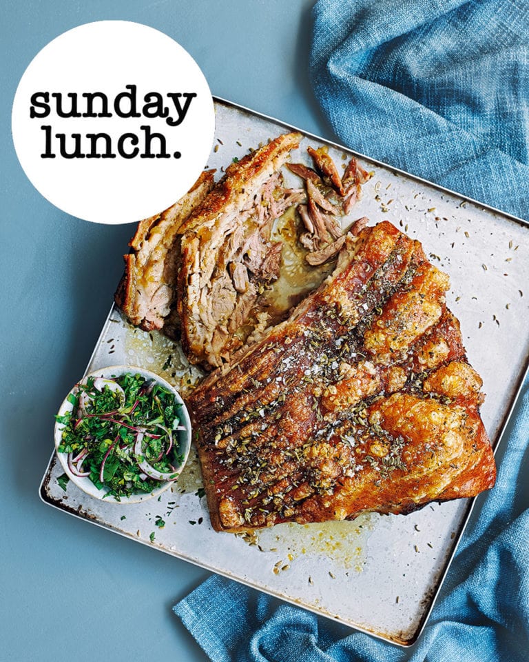 The slow-roast Sunday lunch menu
