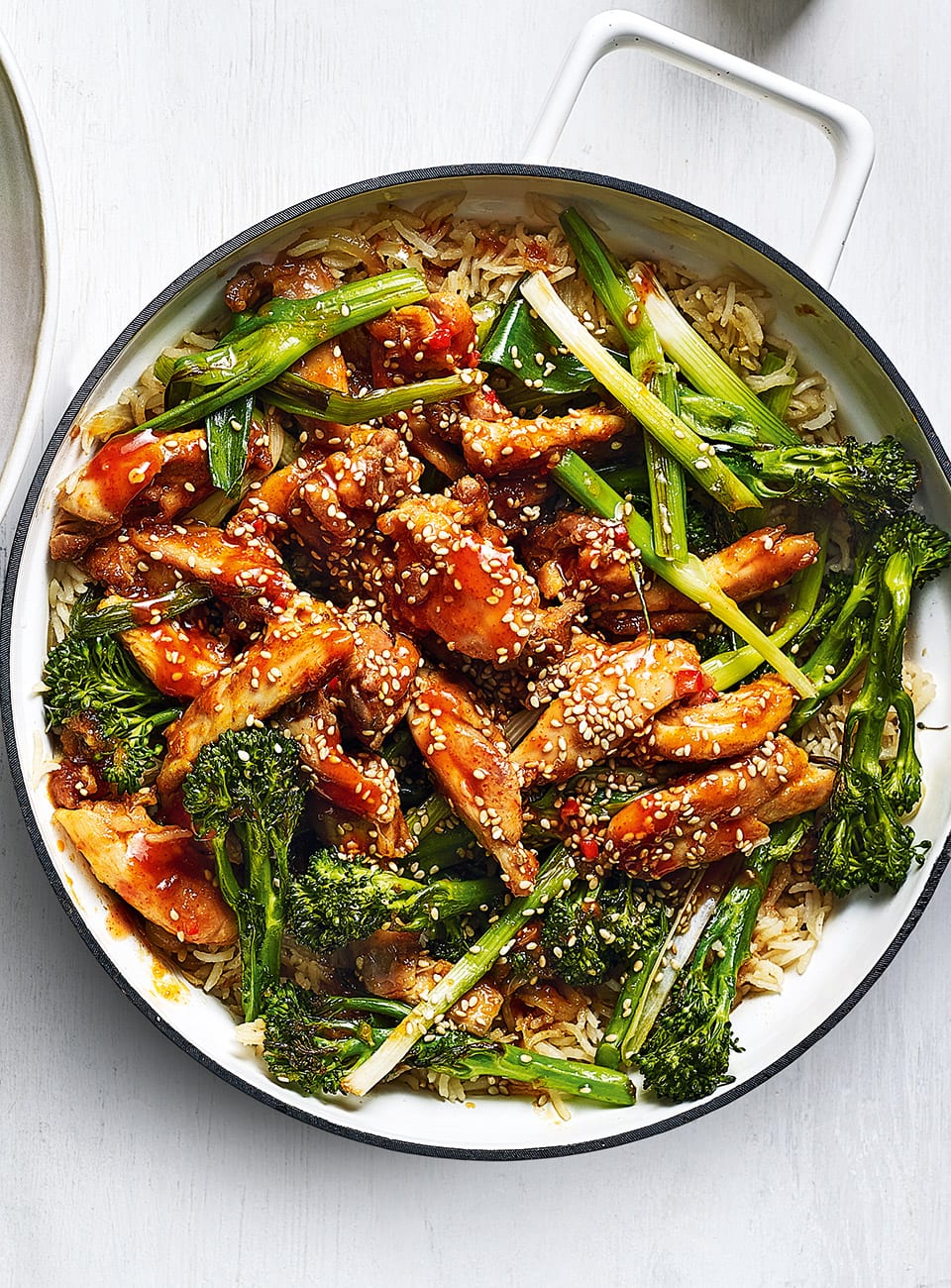 Sticky sriracha chicken rice with charred veg-image