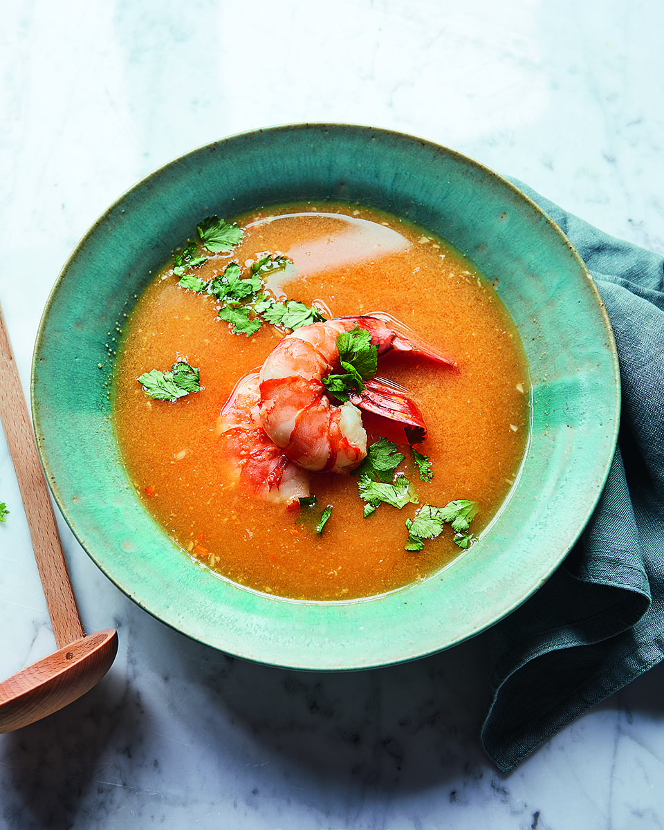 Prawn, chilli and lime soup - delicious. magazine