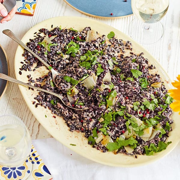 black rice salad