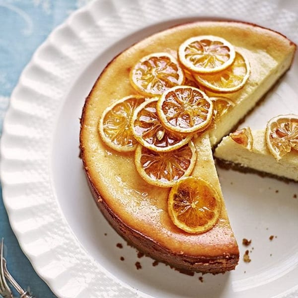 baked lemon cheesecake