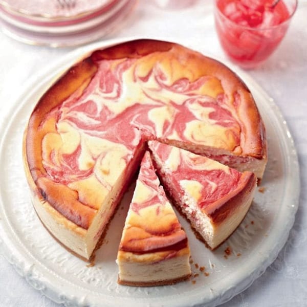 rhubarb lemon cheesecake