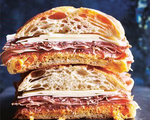 Muffuletta sandwich