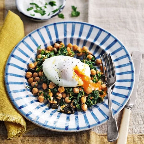 eggs and chickpeas