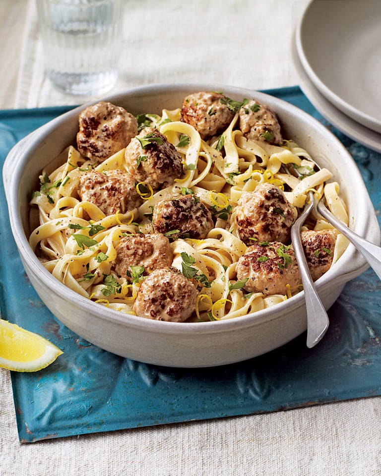 Linguine with Ricotta Meatballs Recipe