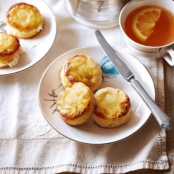 Lemon sugar cube scones