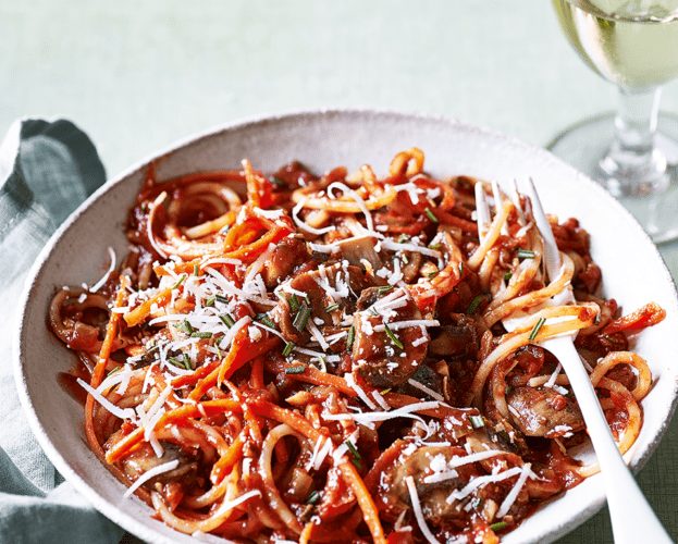 Vegetarian mushroom bolognese