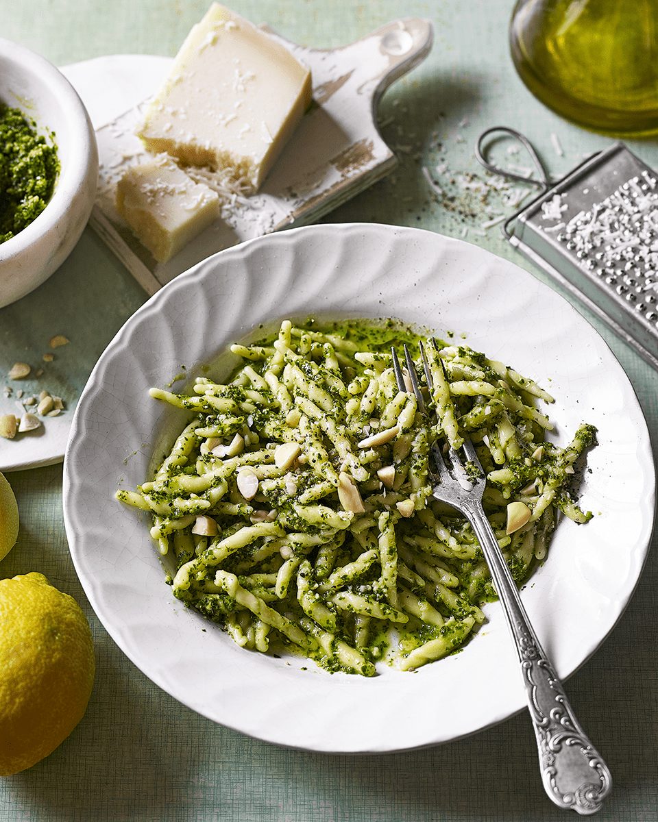 Budgetfriendly pesto trofie pasta delicious. magazine