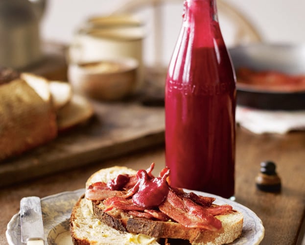 Rhubarb and beetroot ketchup