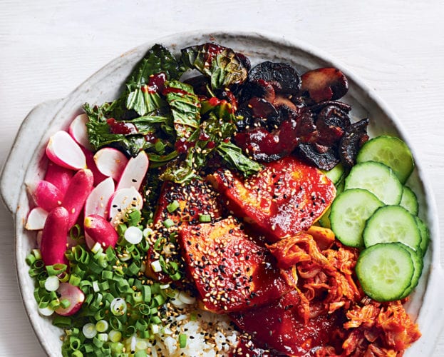 Korean-style ‘clay pot’ barbecue tofu