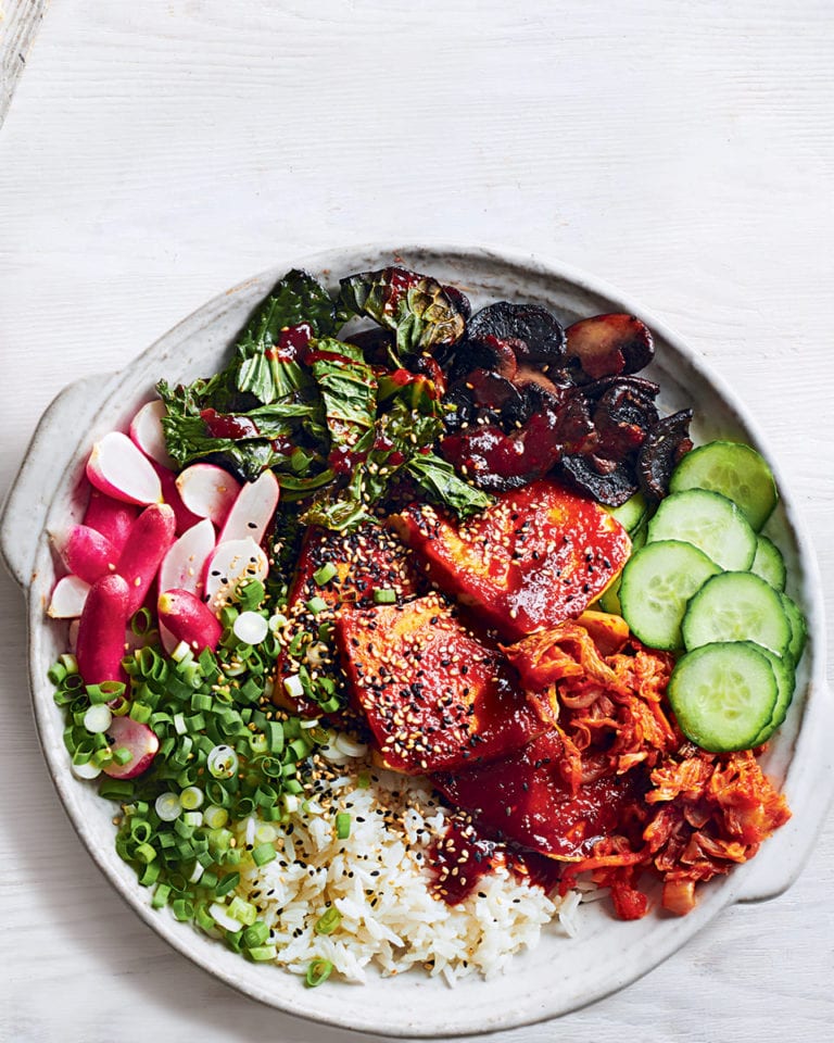 Korean-style ‘clay pot’ barbecue tofu