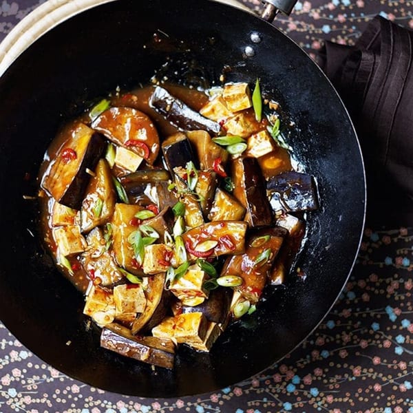 aubergine stir fry