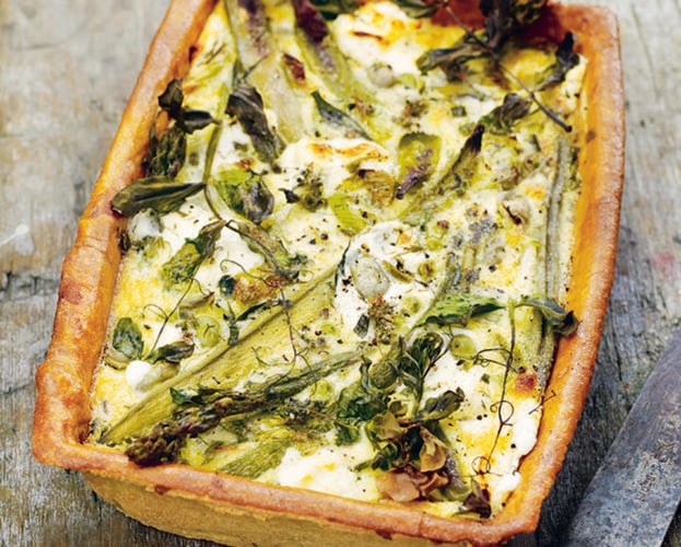 asparagus and goat's cheese tart