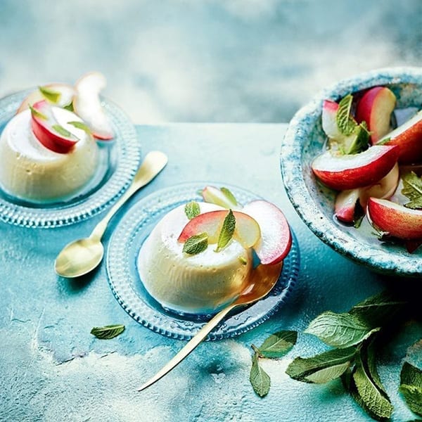 peach pannacotta