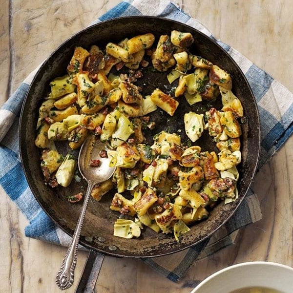 Gnocchi with artichokes