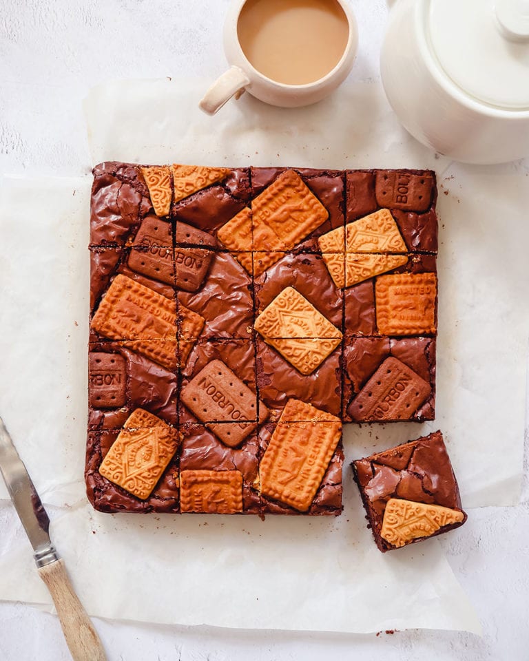 Tea and biscuit brownies