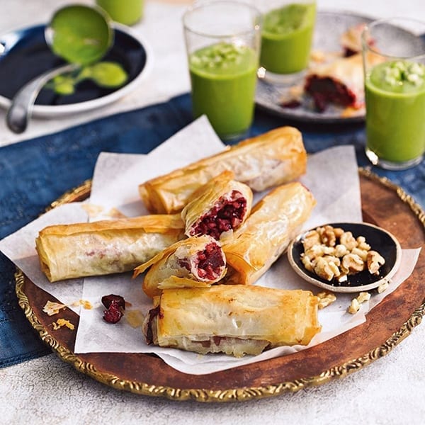 Beetroot and walnut borek