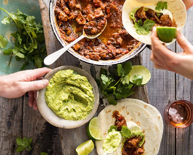 Slow-cooked chipotle chicken