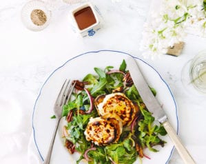 grilled goat's cheese salad