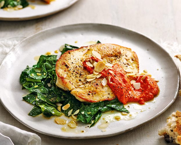 chicken and romesco sauce