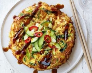 Japanese omelette - okonomiyaki